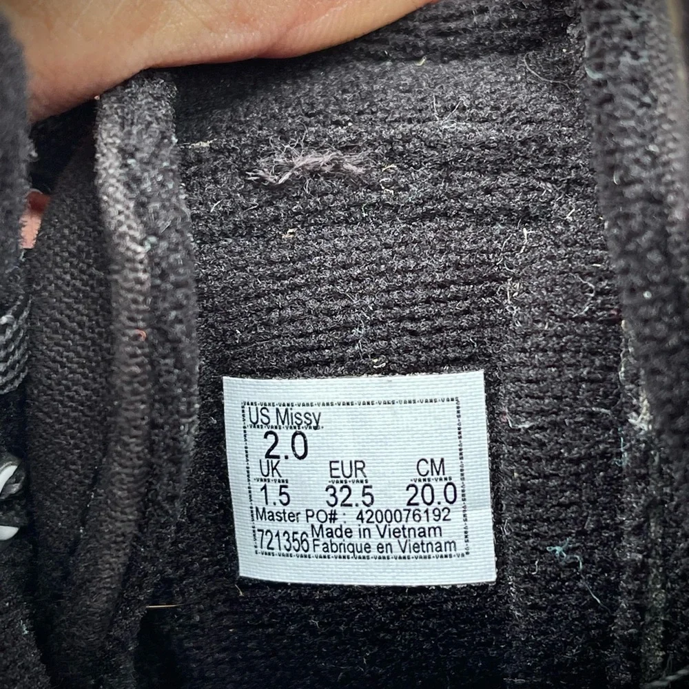 Vans Black and Pink Floral High-Tops - Picture 5 of 5